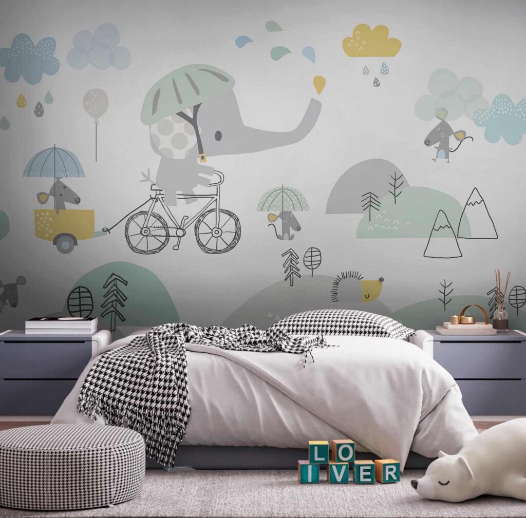 Słoń z kreskówki jadący na rowerze u28124pir2 1024x1009 - Słoń z kreskówki jadący na rowerze - tegory