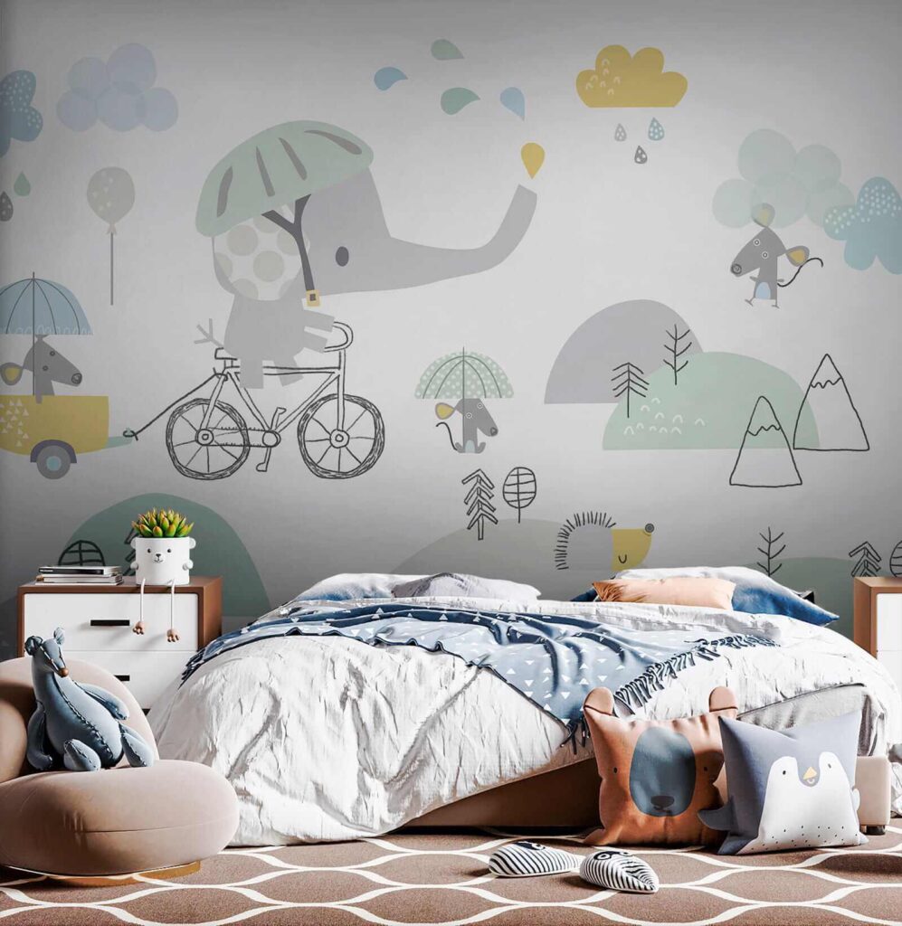 Słoń z kreskówki jadący na rowerze u28124pib1 997x1024 - Słoń z kreskówki jadący na rowerze - tegory