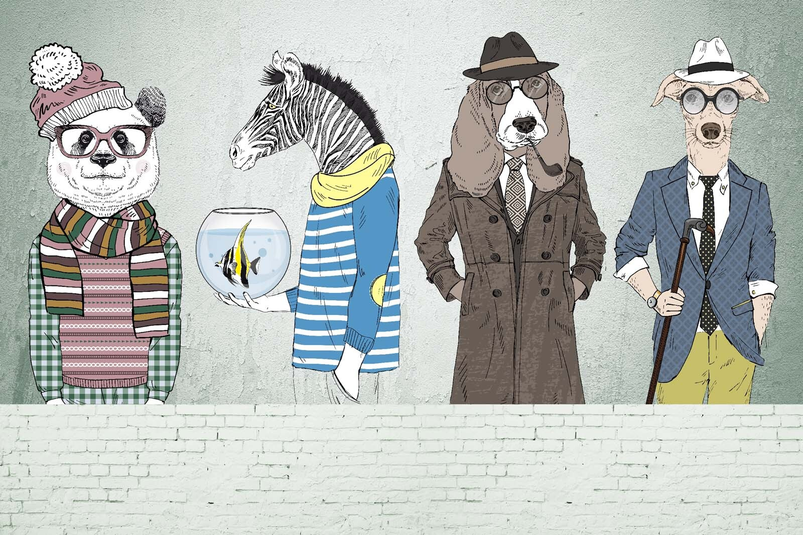 u27417p - Ściana z głowami zwierząt - tegory