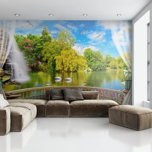 u18753pig1 600x600 - Widok na staw z ptakami i drzewami - tegory