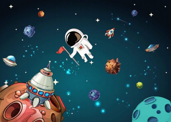 Kreskówkowa scena kosmiczna z planetami i gwiazdami u13898p 600x426 - Kreskówkowa scena kosmiczna z planetami i gwiazdami - tegory