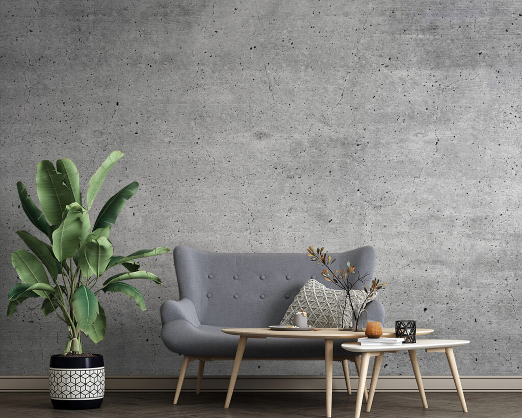 Grey concrete surface with small specks