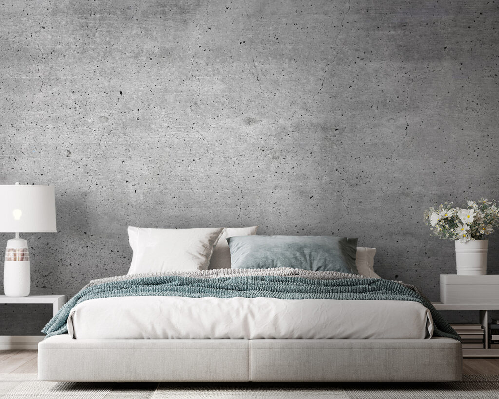 Grey concrete surface with small specks