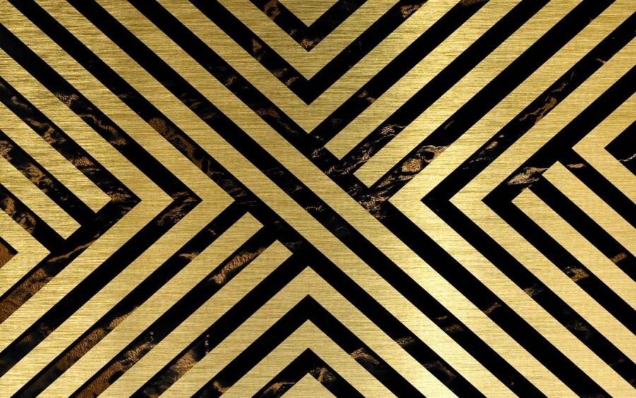 Dynamiczne geometryczne linie w kontraście