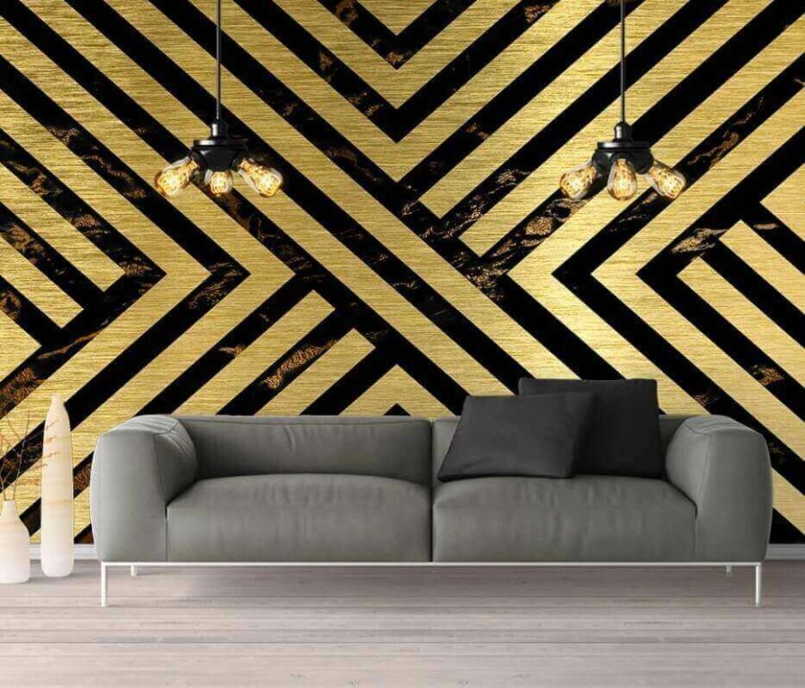 Dynamiczne geometryczne linie w kontraście