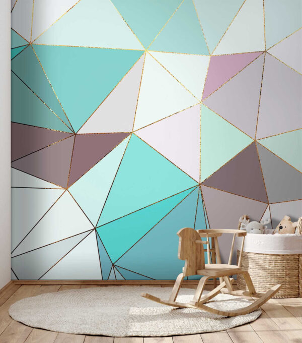 Abstrakcyjny geometryczny pastelowy wzór mozaiki Abstrakcyjny geometryczny pastelowy wzór mozaiki
