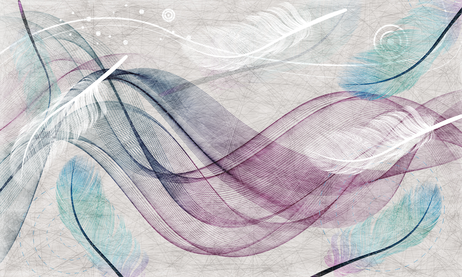 u05207p - Kolorowe pióra na białej powierzchni - tegory