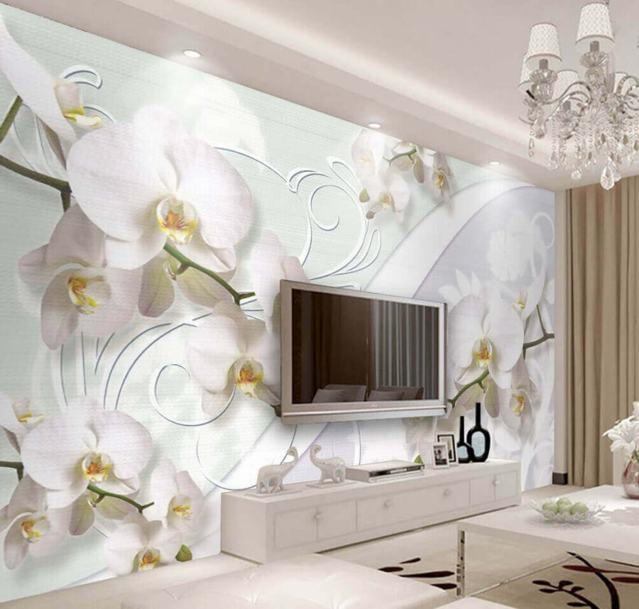 Delikatne orchidee w łagodnych odcieniach