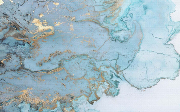 Elegancka abstrakcyjna sztuka Aqua i metaliczna Elegancka abstrakcyjna sztuka Aqua i metaliczna