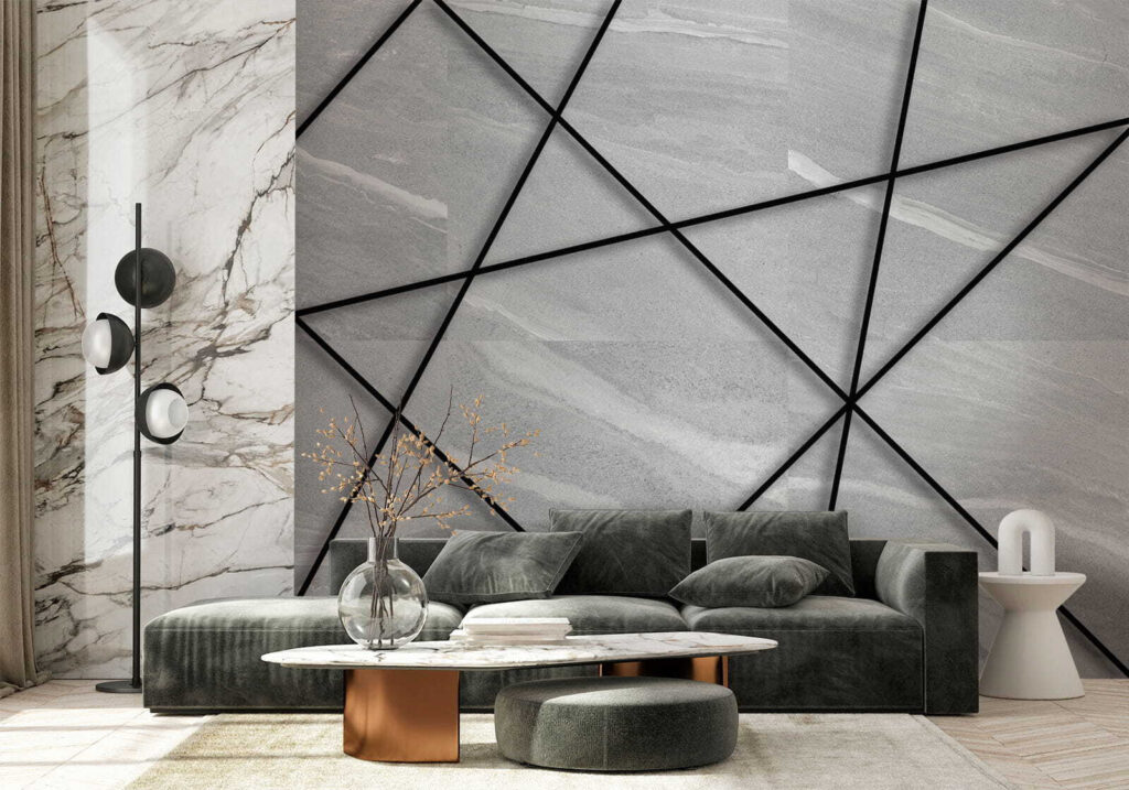 Black lines on a white surface Black lines on a white surface