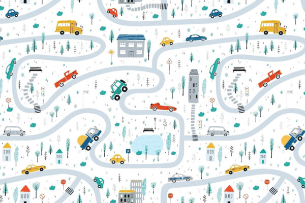 Mapa samochodów i budynków Mapa samochodów i budynków