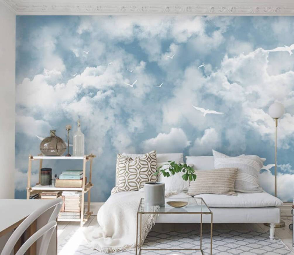 Group of birds in the sky