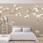 Fototapeta Para ptaków na gałęzi drzewa