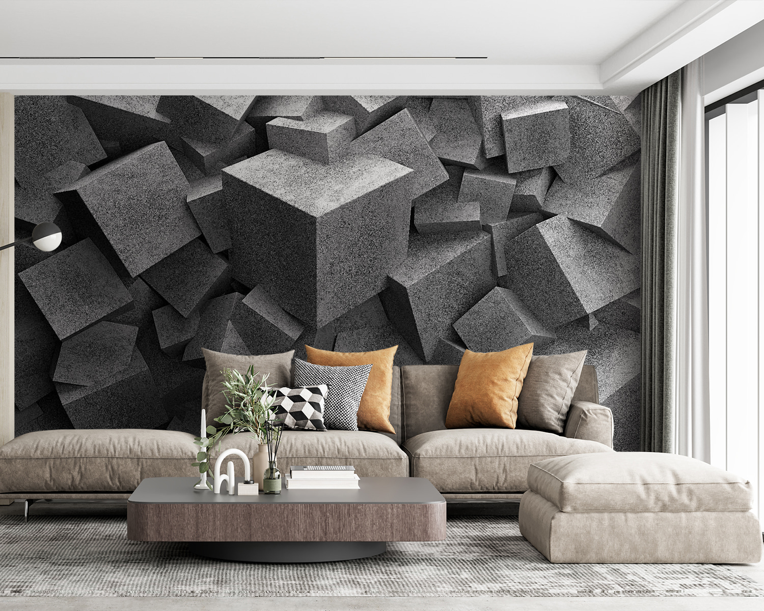 u45975pig63m - Stos szarych kostek - tegory