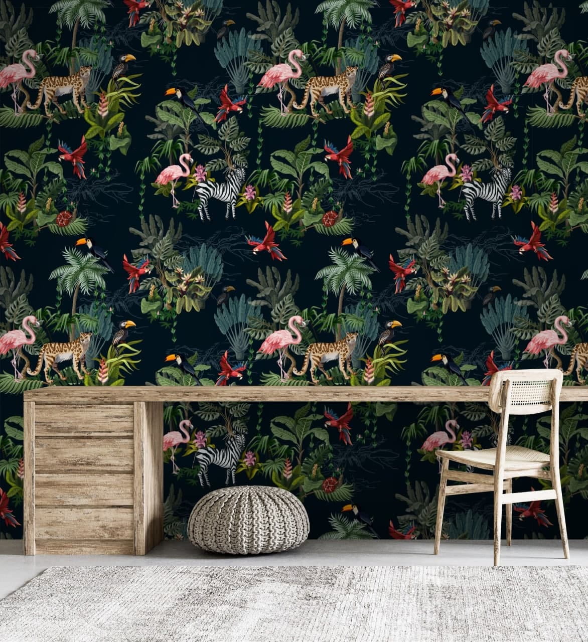 u52521piw1m - Wzór flamingów i zebr - tegory