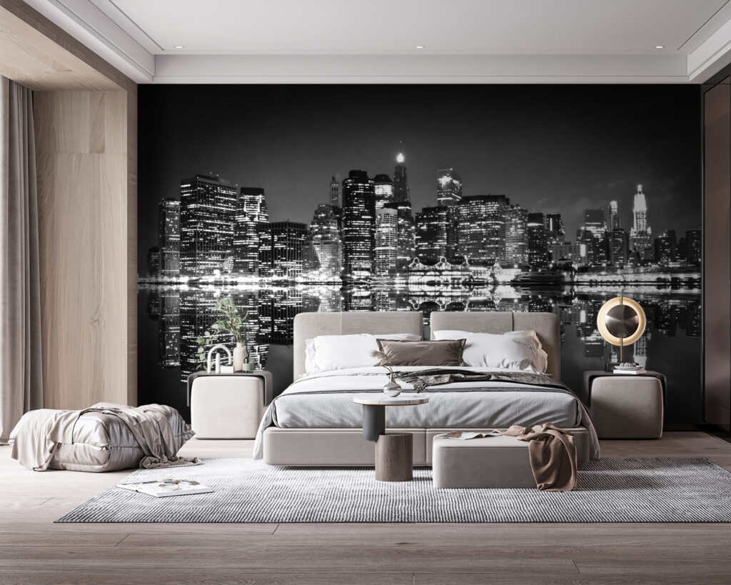 u56970pib114 1024x819 - Panorama miasta nocą ze światłami odbijającymi się w wodzie - tegory