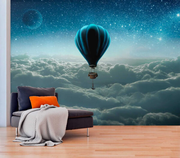 Balon na ogrzane powietrze na niebie Balon na ogrzane powietrze na niebie