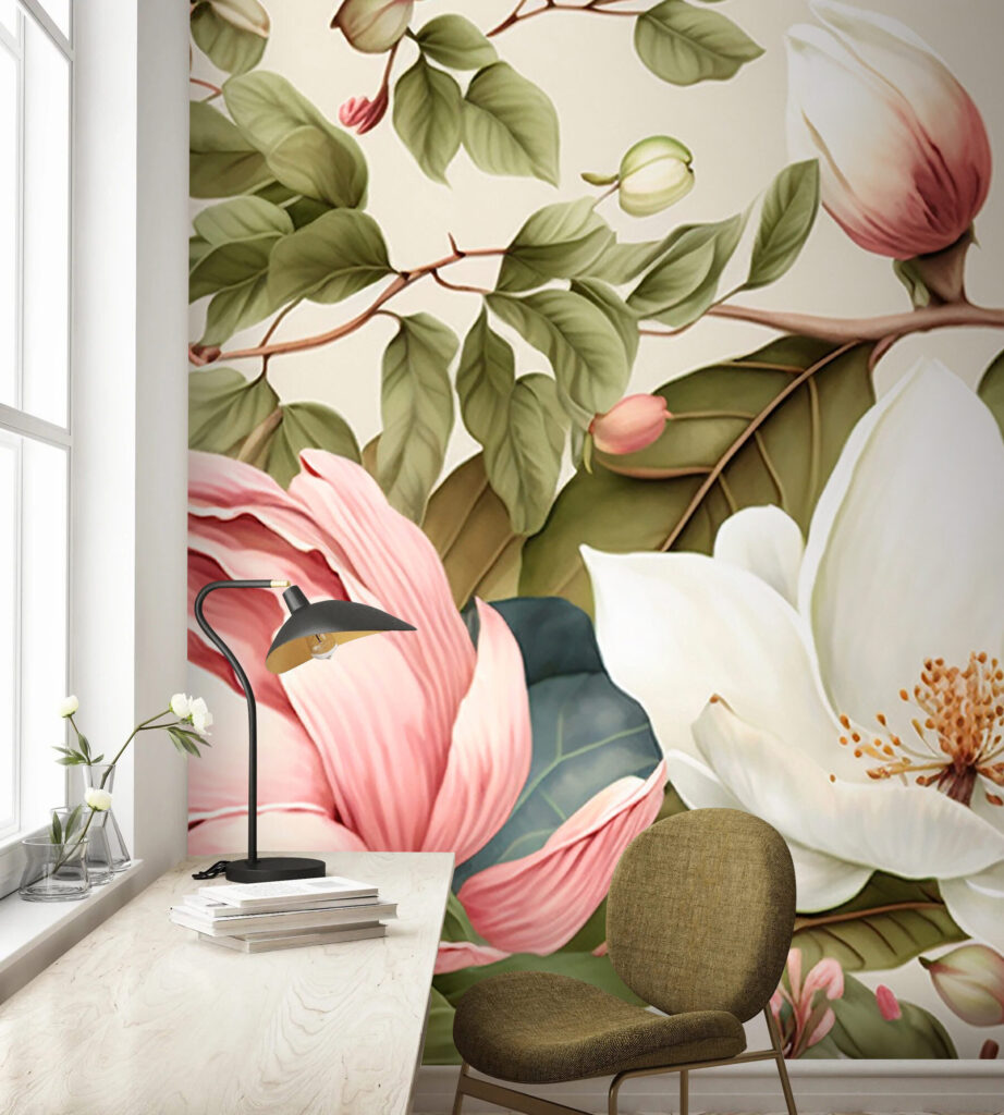 Vibrant blossoms in harmonious arrangement