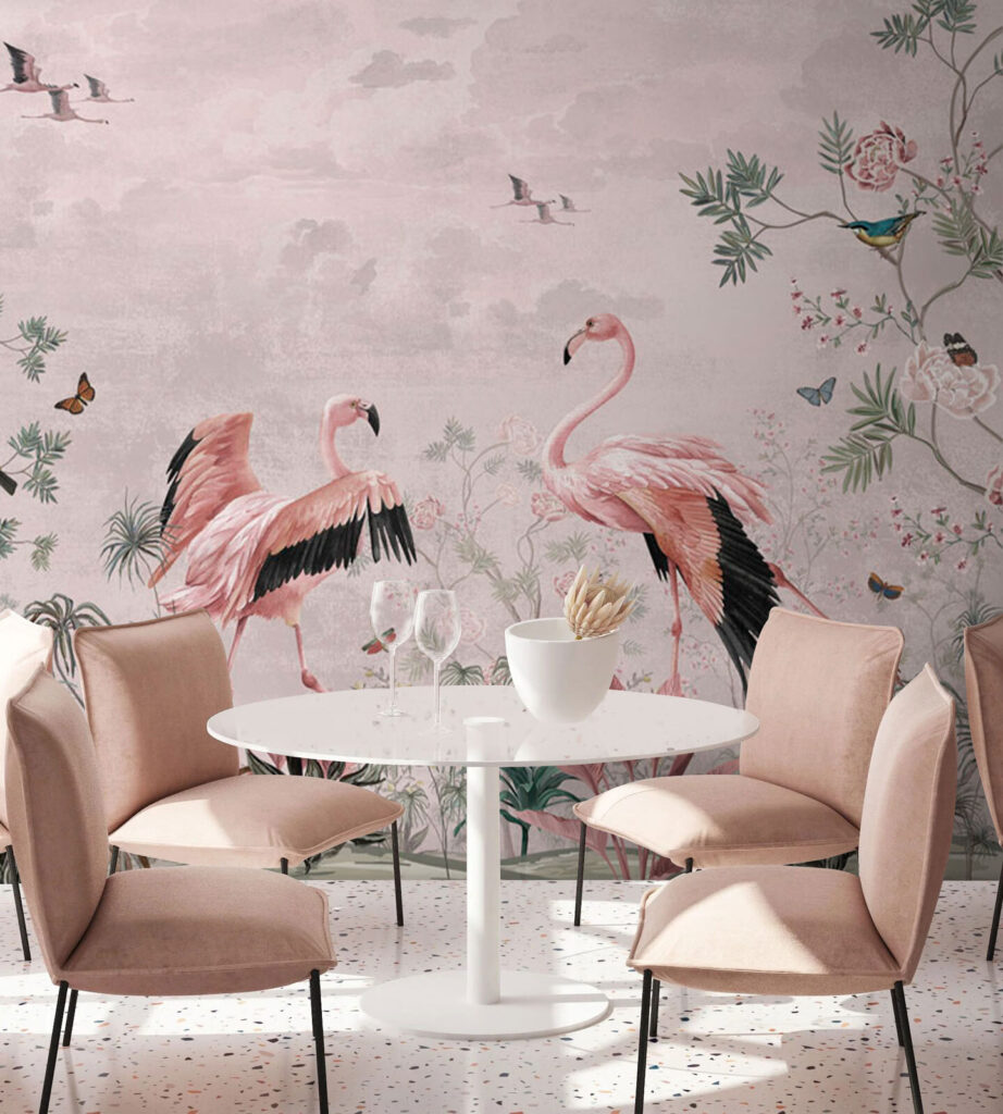 u73559piq1 922x1024 - Tapeta z ptakami i roślinami - tegory