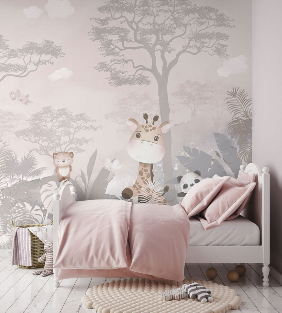 Group of animals in a forest