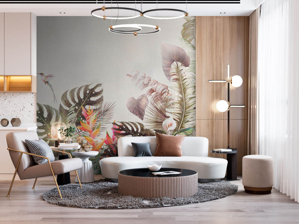 u73990pig2 1024x768 - Żywe tropikalne liście i kwiaty - tegory