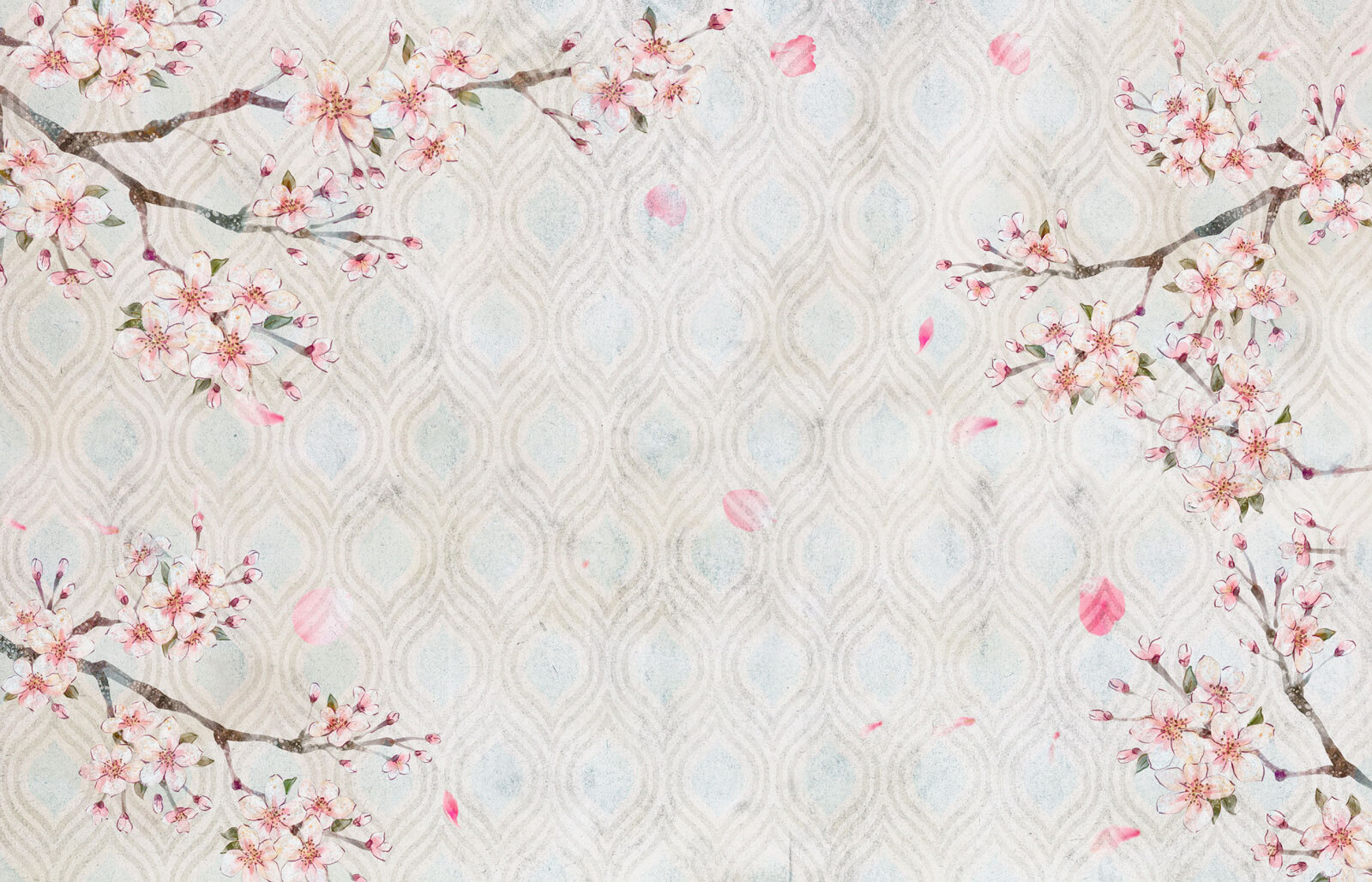 White and pink floral pattern White and pink floral pattern