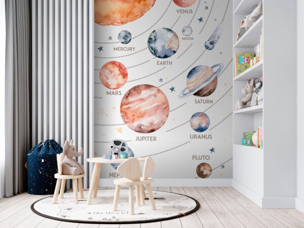 Akwarela planet i gwiazd Akwarela planet i gwiazd