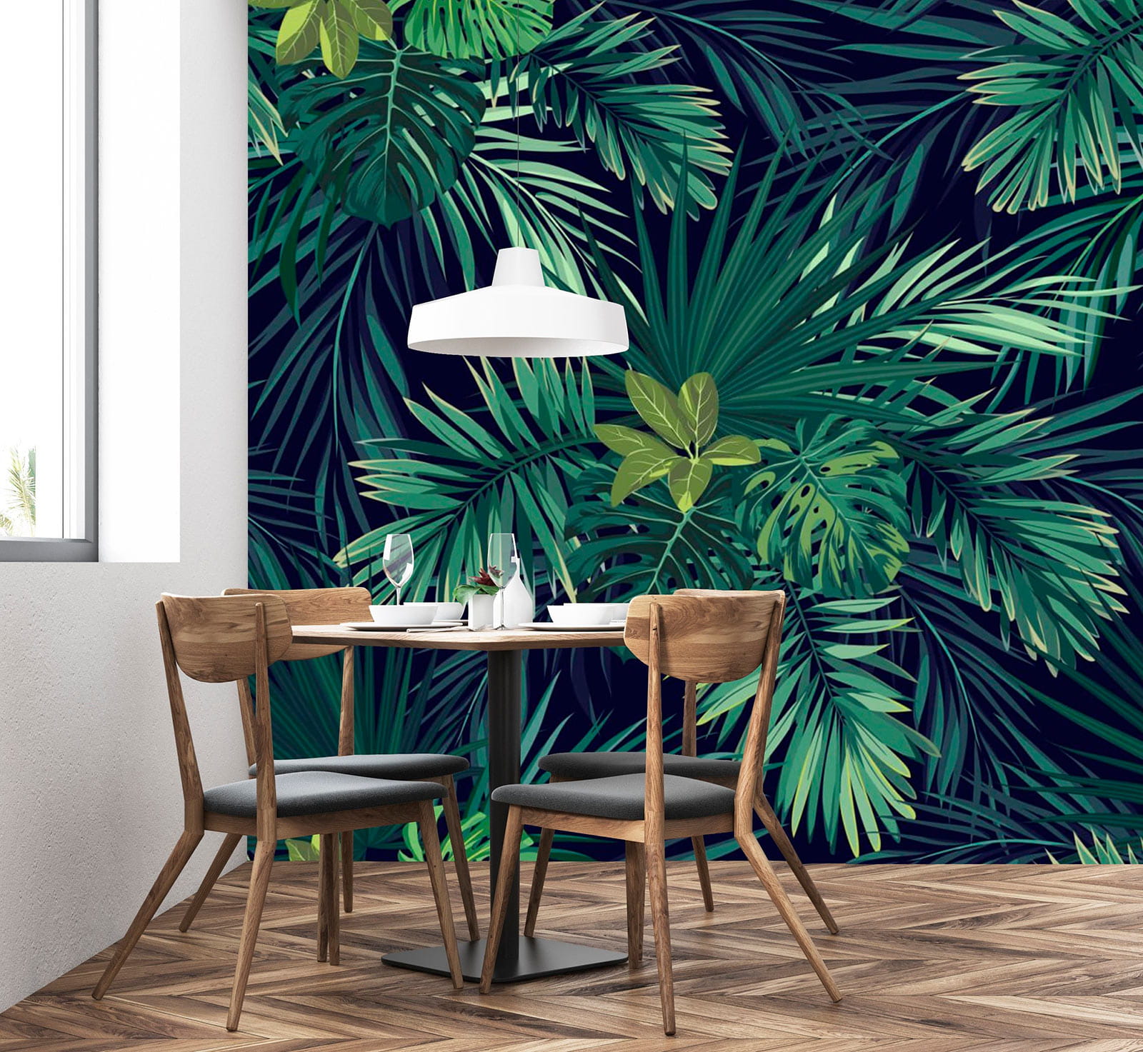 u79672piq1m - Wzór zielonych liści - tegory