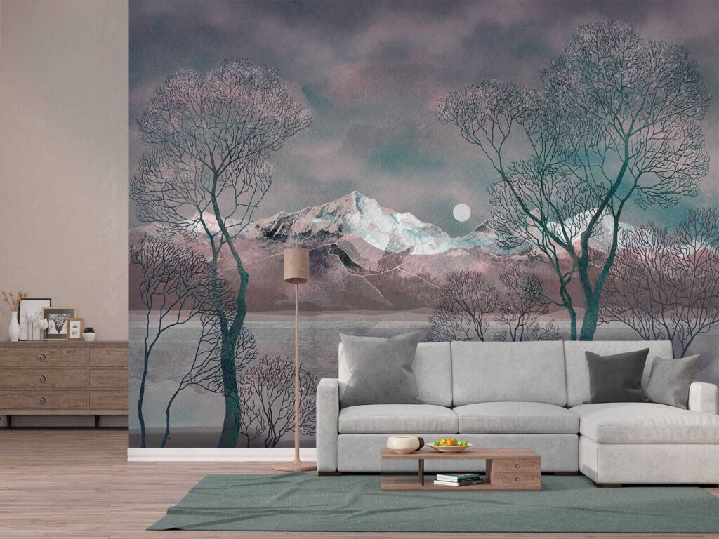 Krajobraz z drzewami i górami u80027pig1 1024x768 - Krajobraz z drzewami i górami - tegory