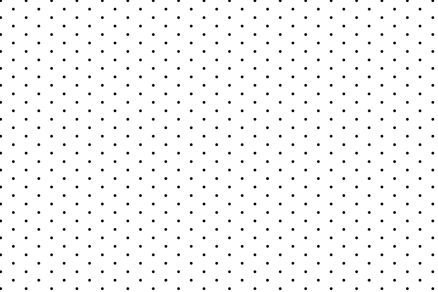 A black dots on a white background