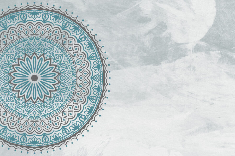 Niebiesko-szara mandala