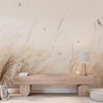 Fototapeta Ptak na polu trawy