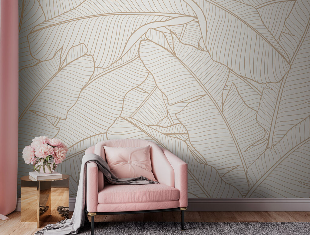 Elegant leaf pattern for modern decor