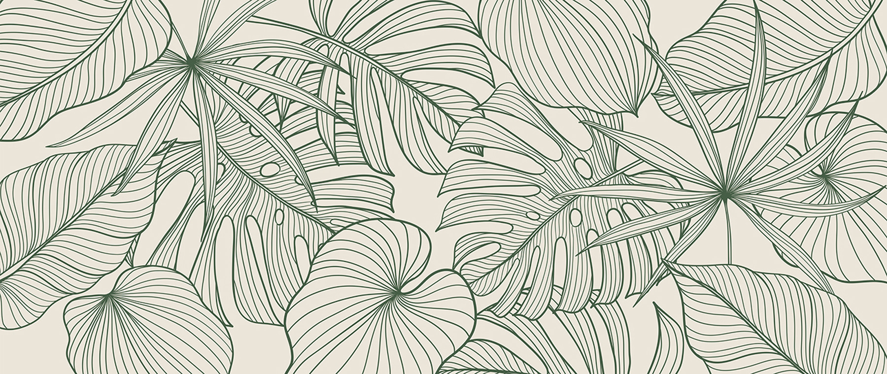 Elegant green foliage pattern design Elegant green foliage pattern design
