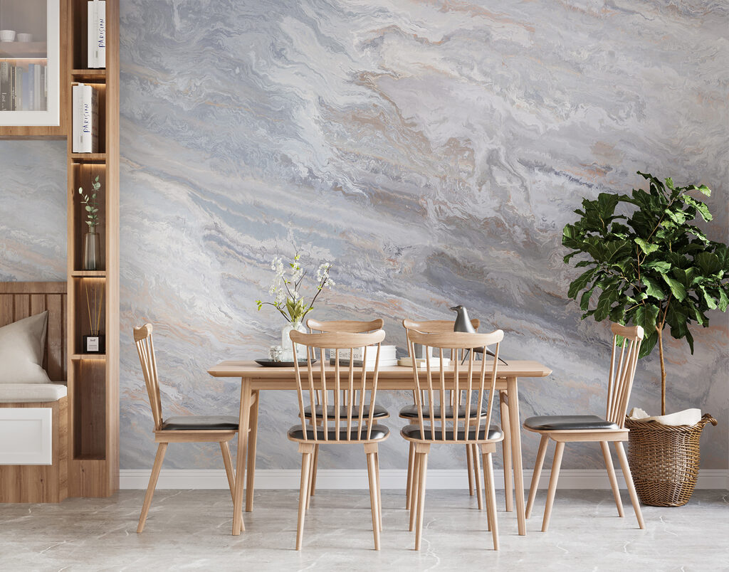 Abstract waves in soft colors