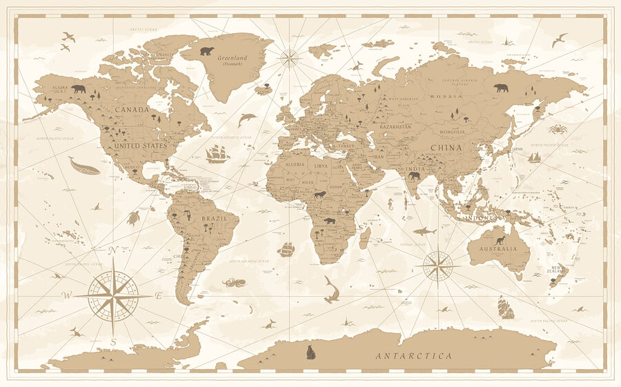 Fototapeta Mapa świata - obrazek 6