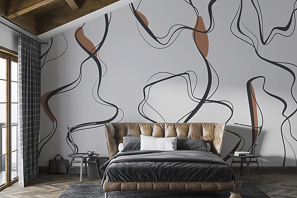 A grey and black pattern