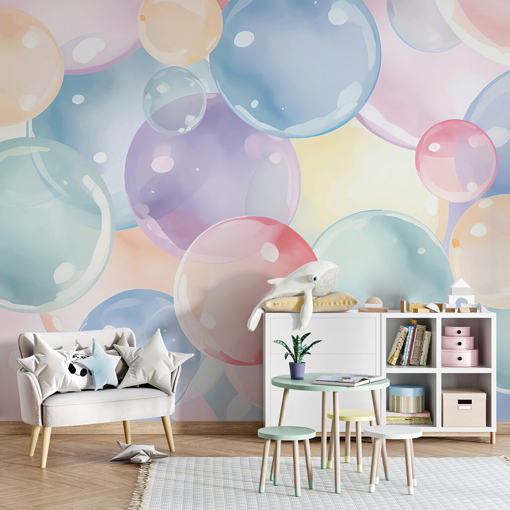 A group of colorful bubbles A group of colorful bubbles