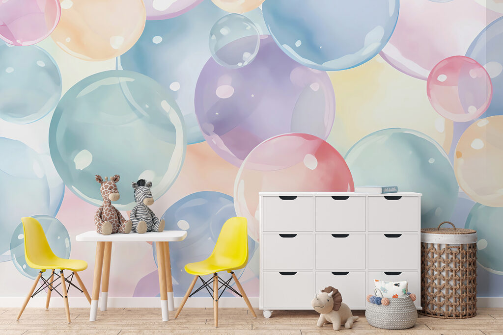 A group of colorful bubbles A group of colorful bubbles