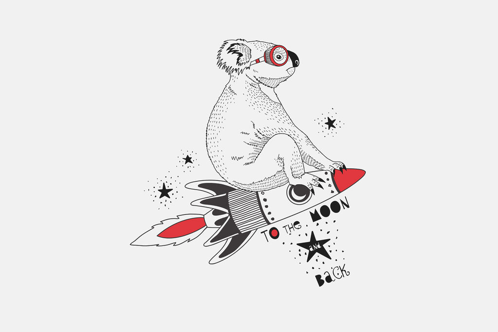Koala na rakiecie Koala na rakiecie