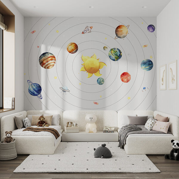 Układ słoneczny z planetami i gwiazdami Układ słoneczny z planetami i gwiazdami