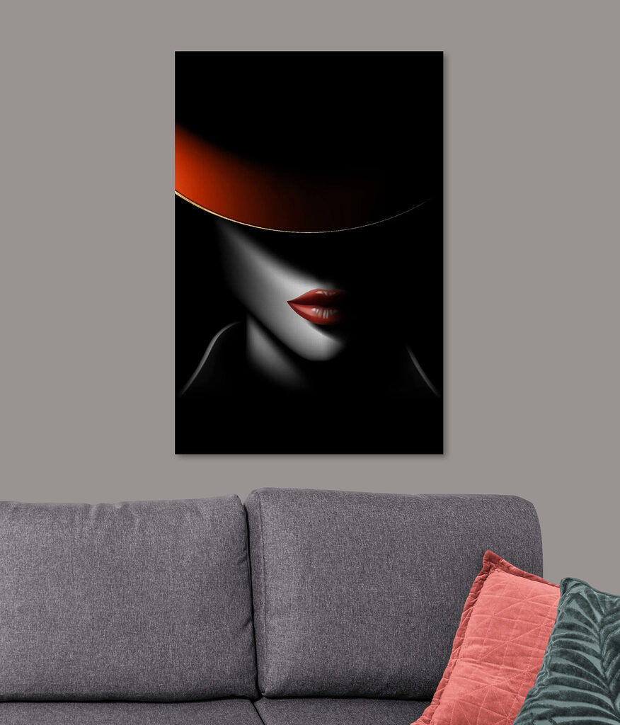 A woman wearing a hat