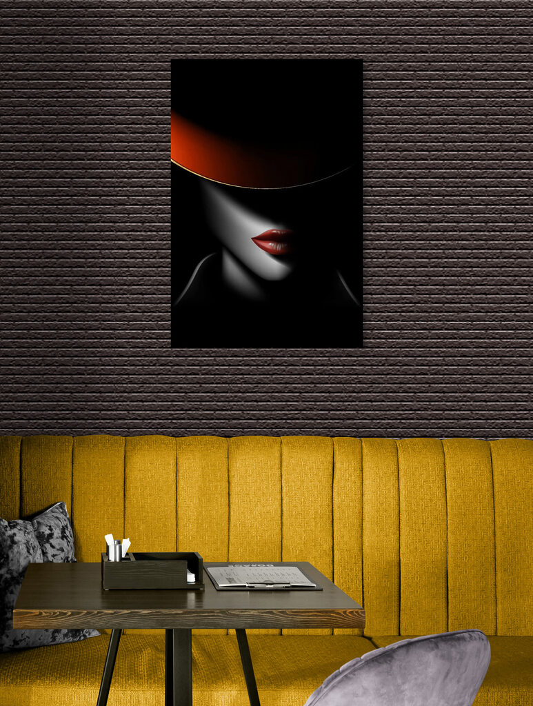 A woman wearing a hat