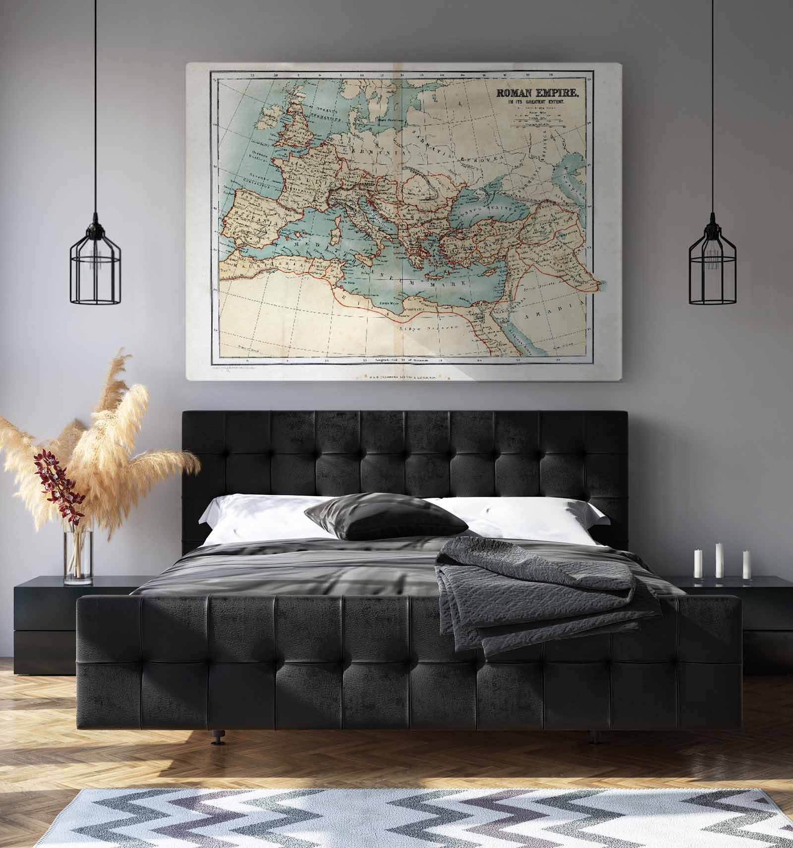 A map of europe with red lines