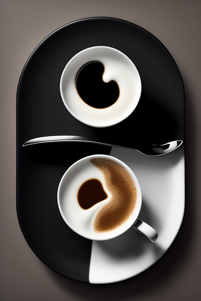 A cup of coffee with a spoon and a spoon A cup of coffee with a spoon and a spoon