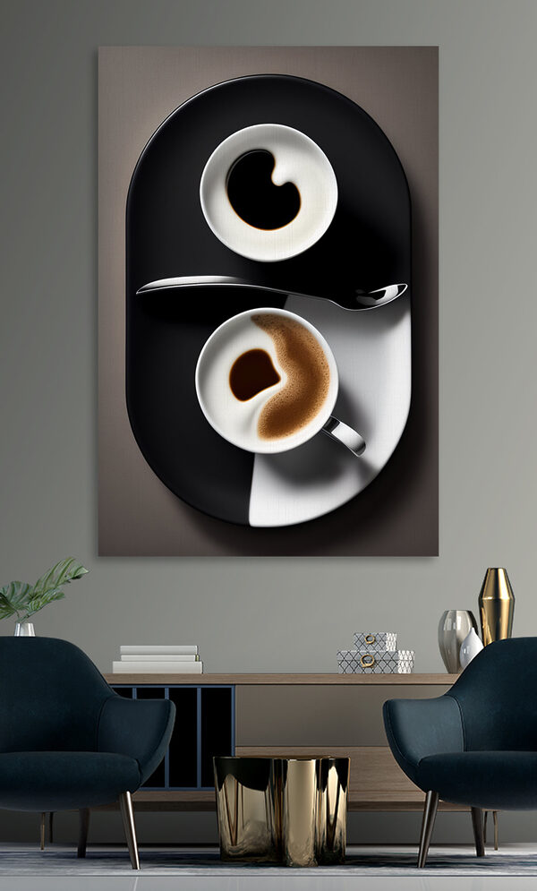 A cup of coffee with a spoon and a spoon A cup of coffee with a spoon and a spoon