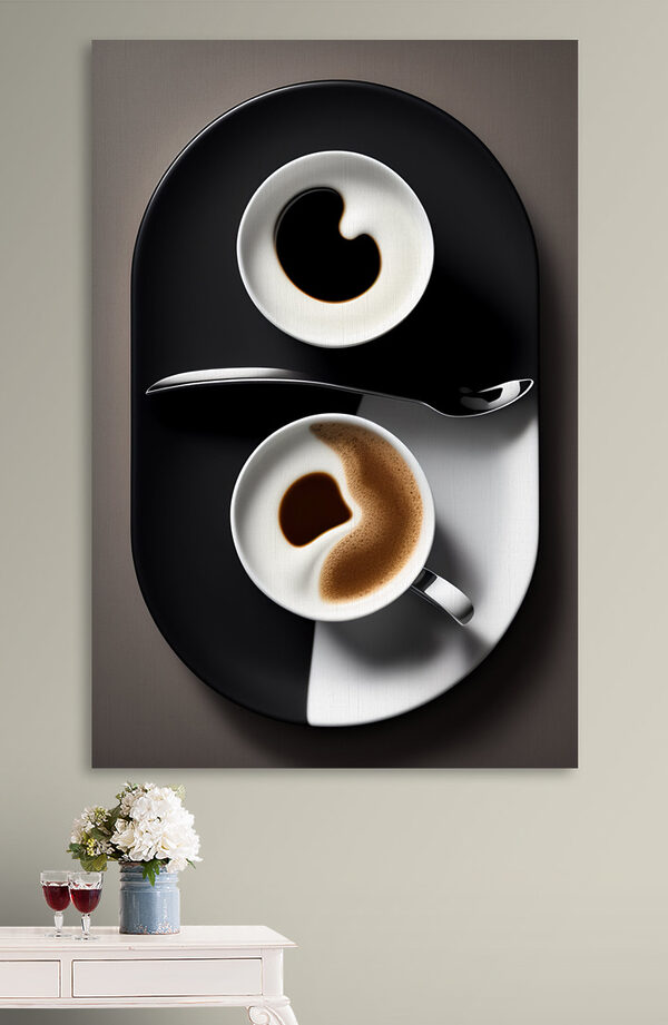 A cup of coffee with a spoon and a spoon A cup of coffee with a spoon and a spoon