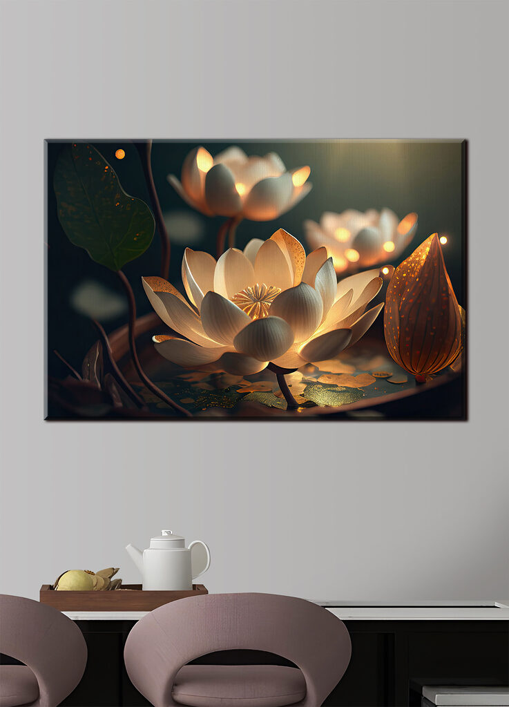 A white flower with yellow specks on it