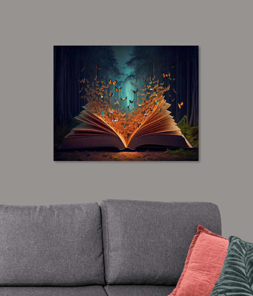 A book with butterflies coming out of it A book with butterflies coming out of it
