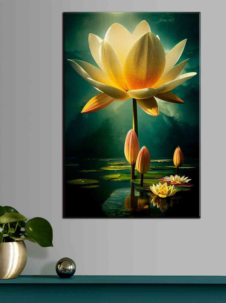 A yellow flower with petals